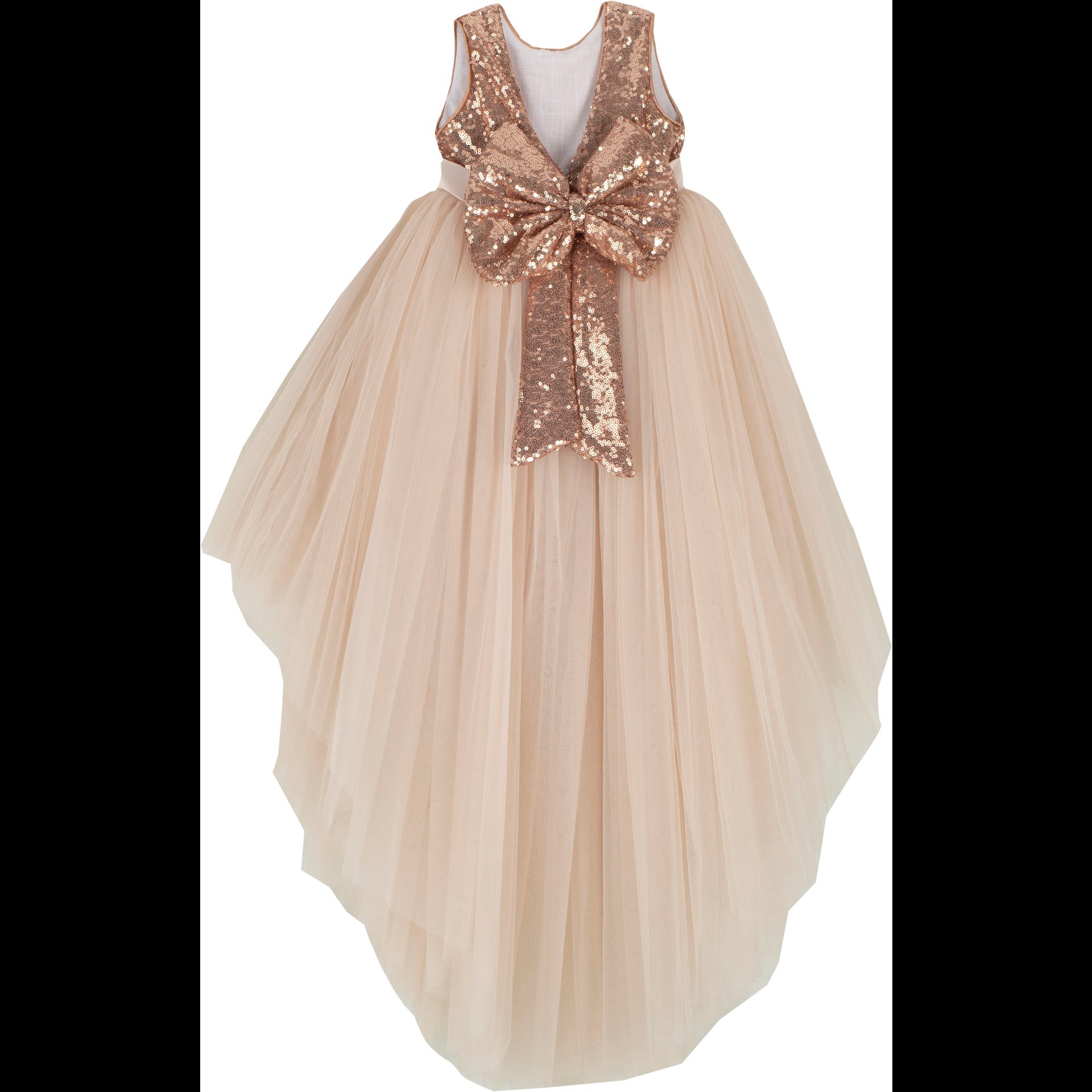 9064 kuyruklu elbise sari idil baby