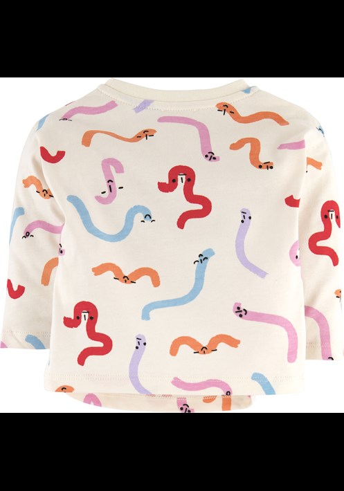 Solucan Baskili Pijama Takim 15909 3