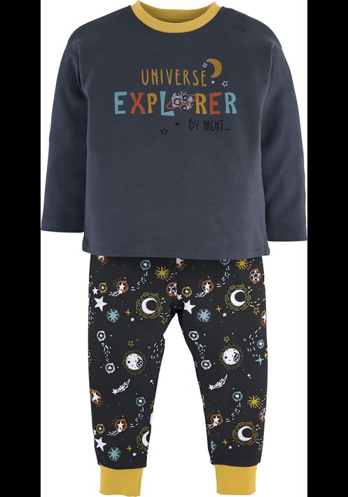 Yazi Baskili Pijama Takimi 15892 2