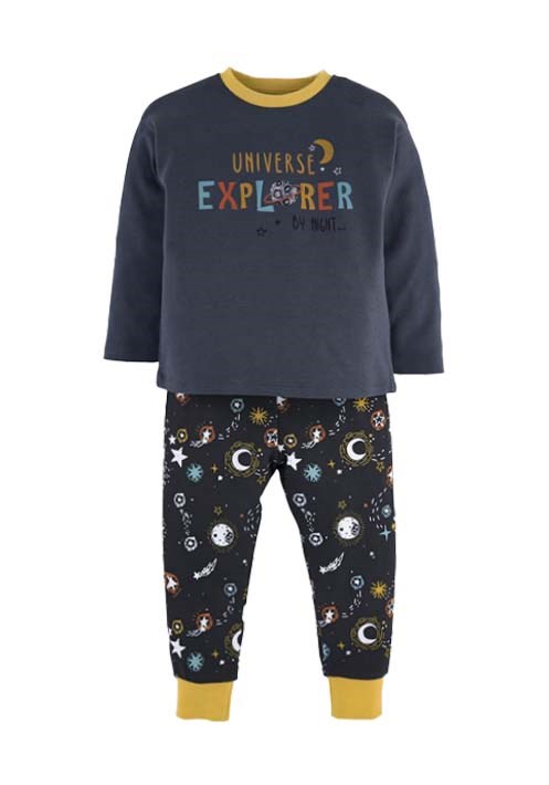 Yazi Baskili Pijama Takimi 15892 1