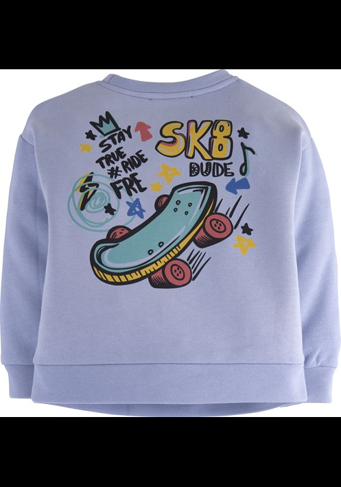 Yazi Baskili Sweatshirt 15802 2