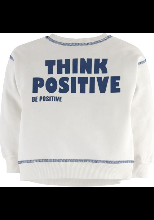 Yazi Baskili Sweatshirt 16105 2