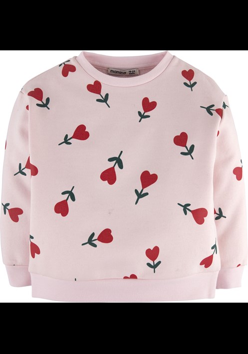 Kalp Baskili Sweatshirt 16028 2