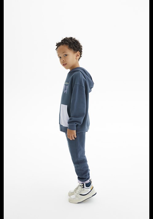 Baskili Kapüsonlu Sweatshirt 15971 2