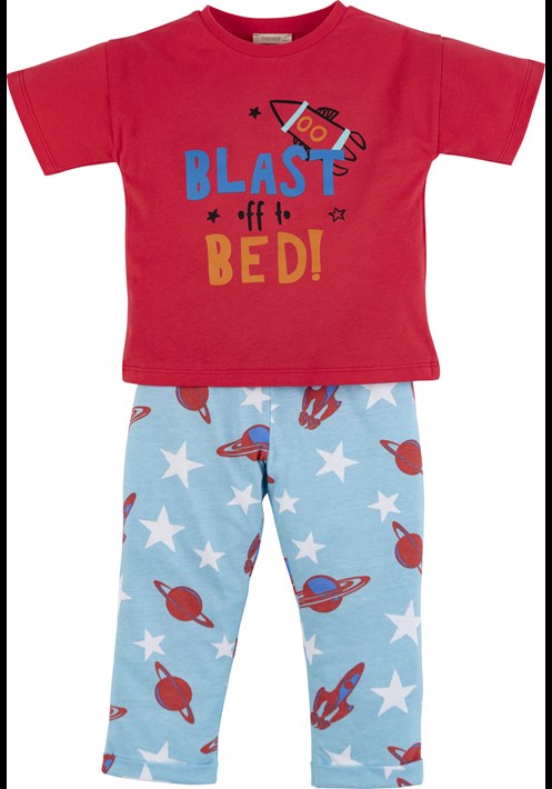 Uzay Baskili Pijama Takim 16619 1