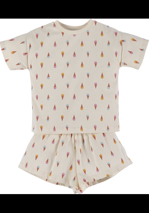 Dondurma Baskili Pijama Takim 16670 1
