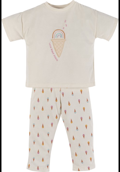 Dondurma Baskili Pijama Takim 16559 1