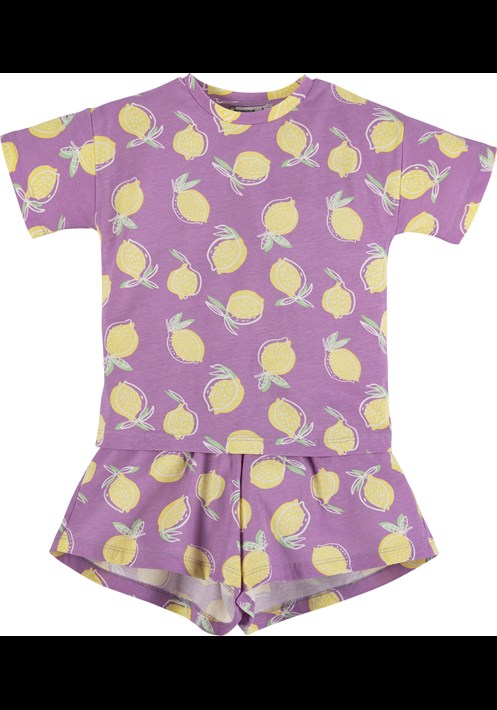 Limon Baskili Pijama Takim 16560 2