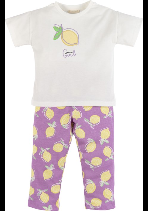 Limon Baskili Pijama Takim 16668 1