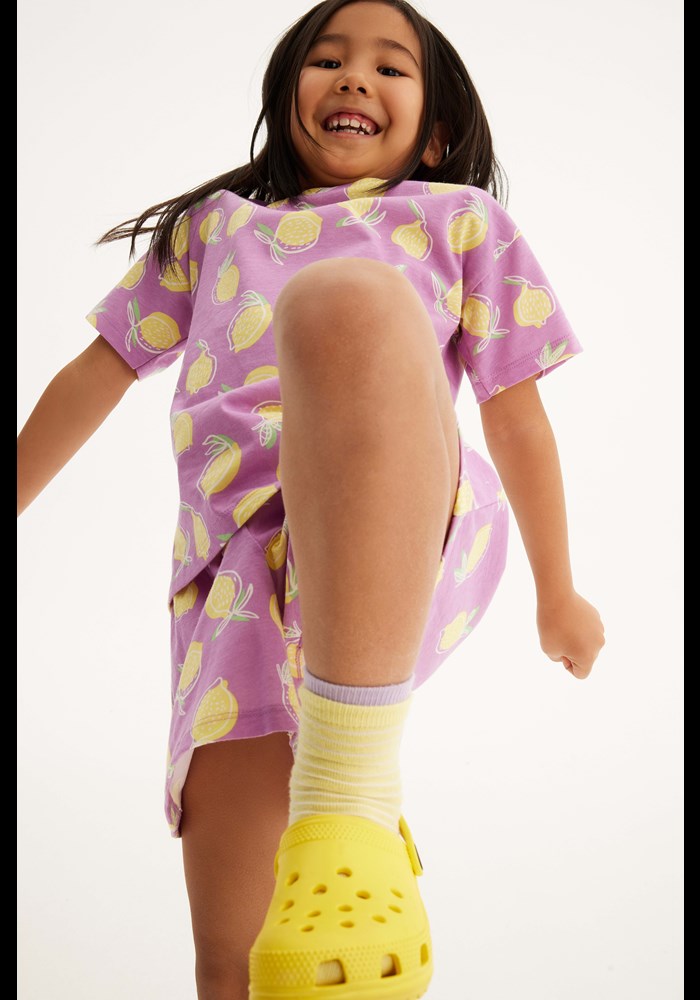 Limon Baskili Pijama Takim 16560