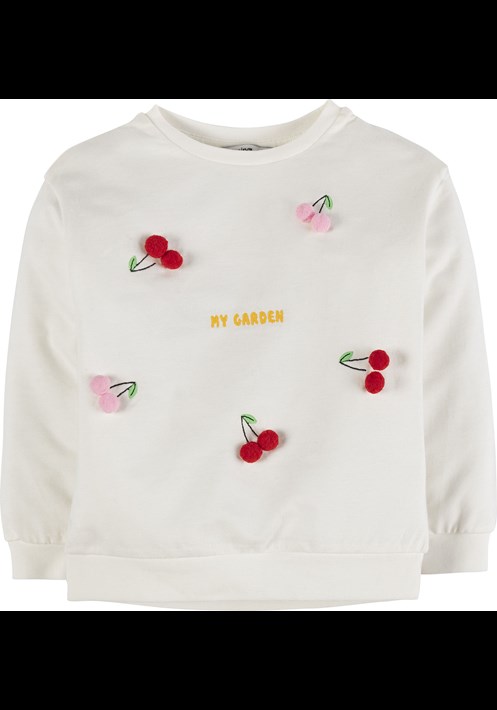 Kiraz Nakisli Sweatshirt 16362 1