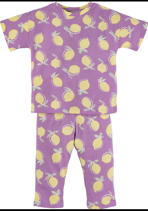 Limon Baskili Pijama Takim 16668 1