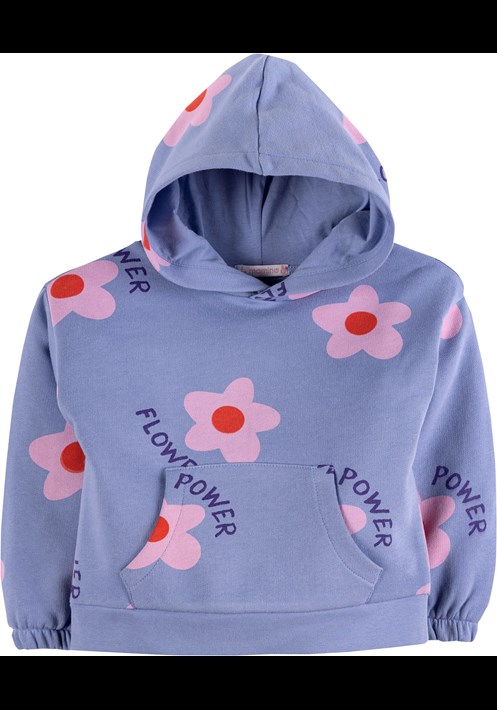 Baskili Kapüsonlu Sweat 16888 3
