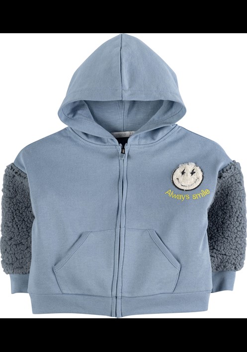 Nakisli Fermuarli Sweatshirt 17027 1