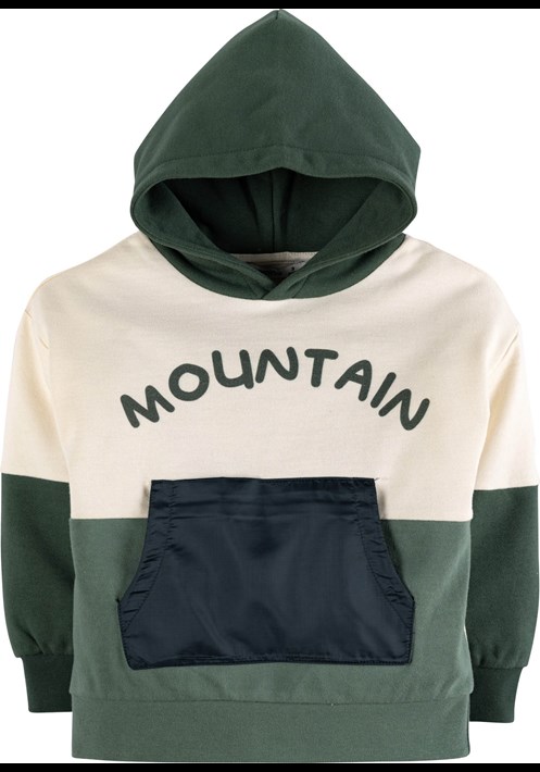 Baskili Kapüsonlu Sweatshirt 17106 1