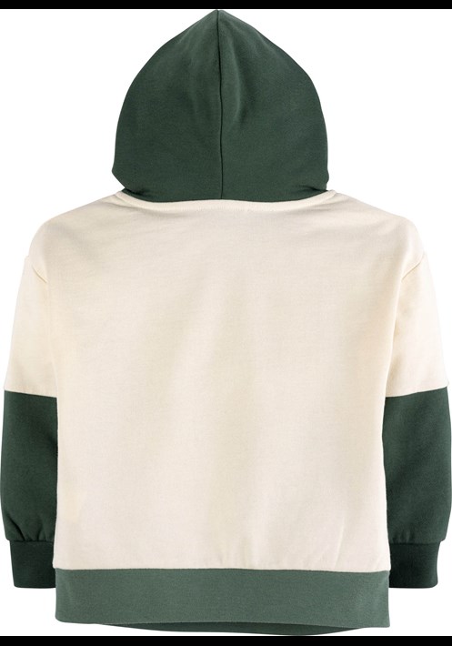 Baskili Kapüsonlu Sweatshirt 17106 2