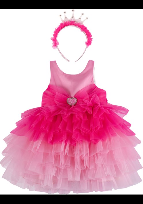 232926B Pembe Elbise 1