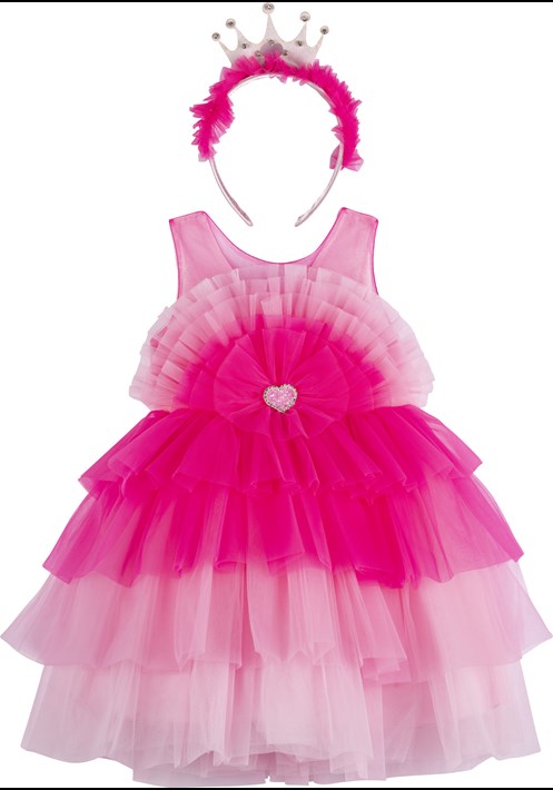 232718B Pembe Elbise 1